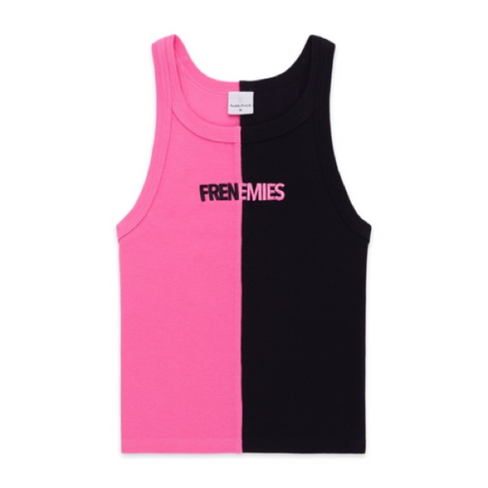 Frenemies Podcast H3 Teddy Fresh Pink/Black Tank Top Womens XL